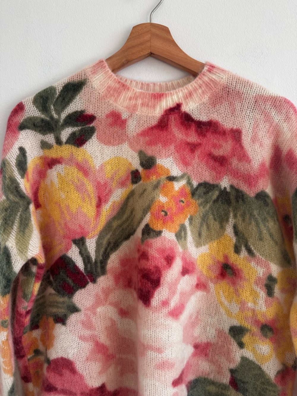 Sezane wool mohair Clarissa jumper in London Bouquet size Small - Picture 4 of 8